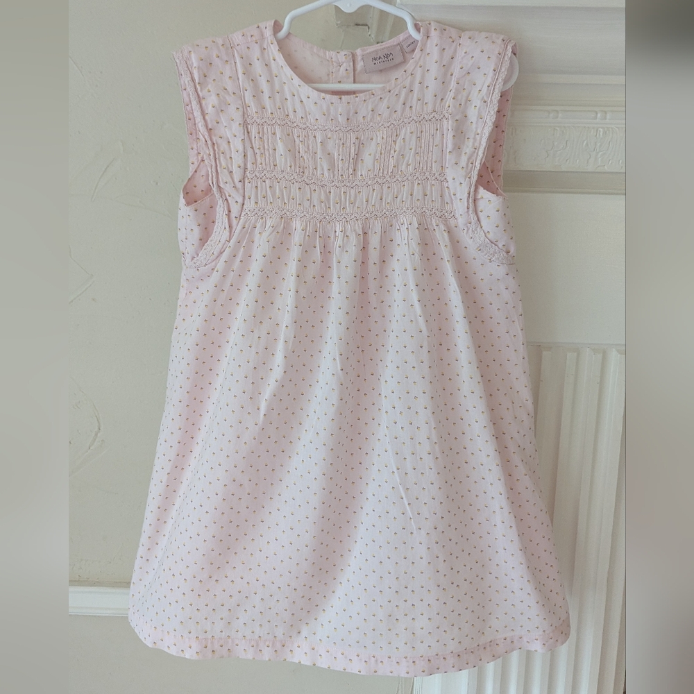 Noa Noa Miniature | Pink Sleeveless Dress with Polka Dots